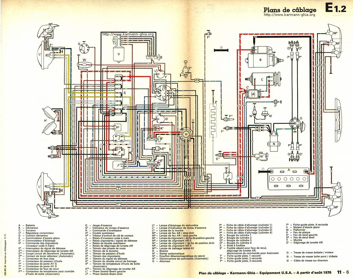 Schema Electrique Cox 1200 1973 dune vw alternator wiring 